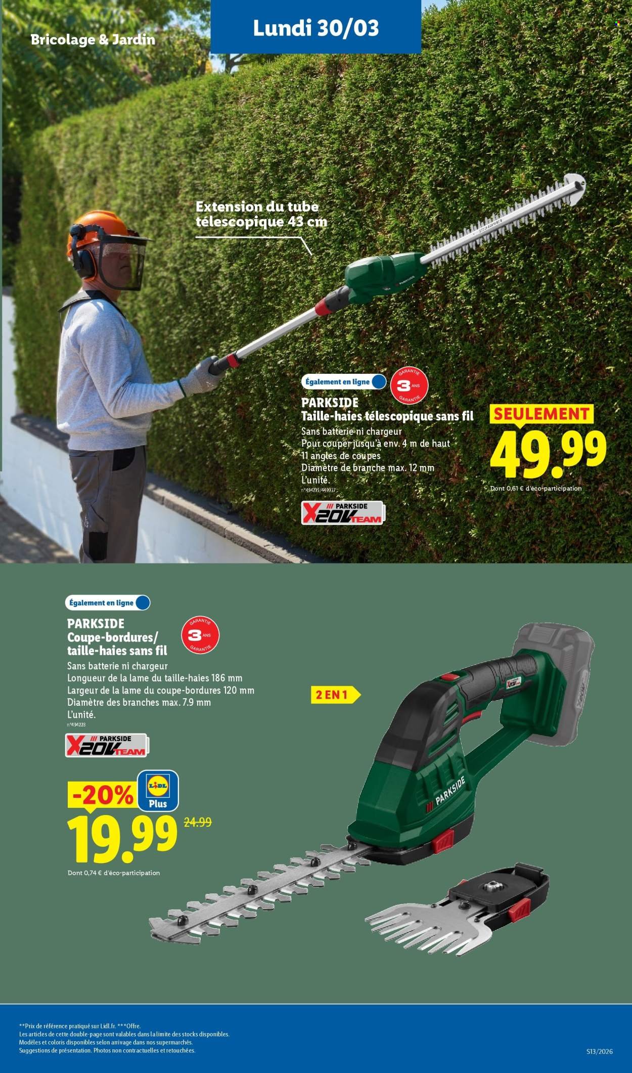 Catalogue LIDL - Les bonnes affaires de la semaine (2026-03-30 - 2026-04-02)
