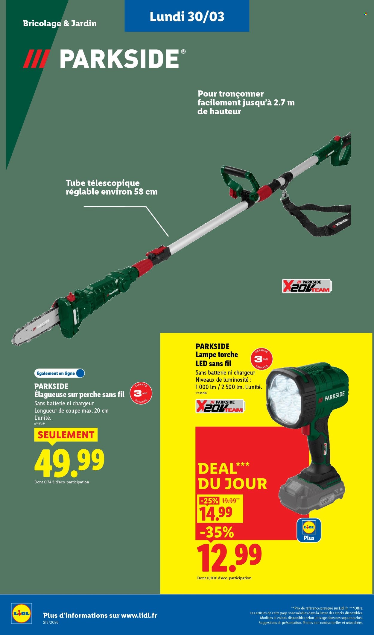 Catalogue LIDL - Les bonnes affaires de la semaine (2026-03-30 - 2026-04-02)