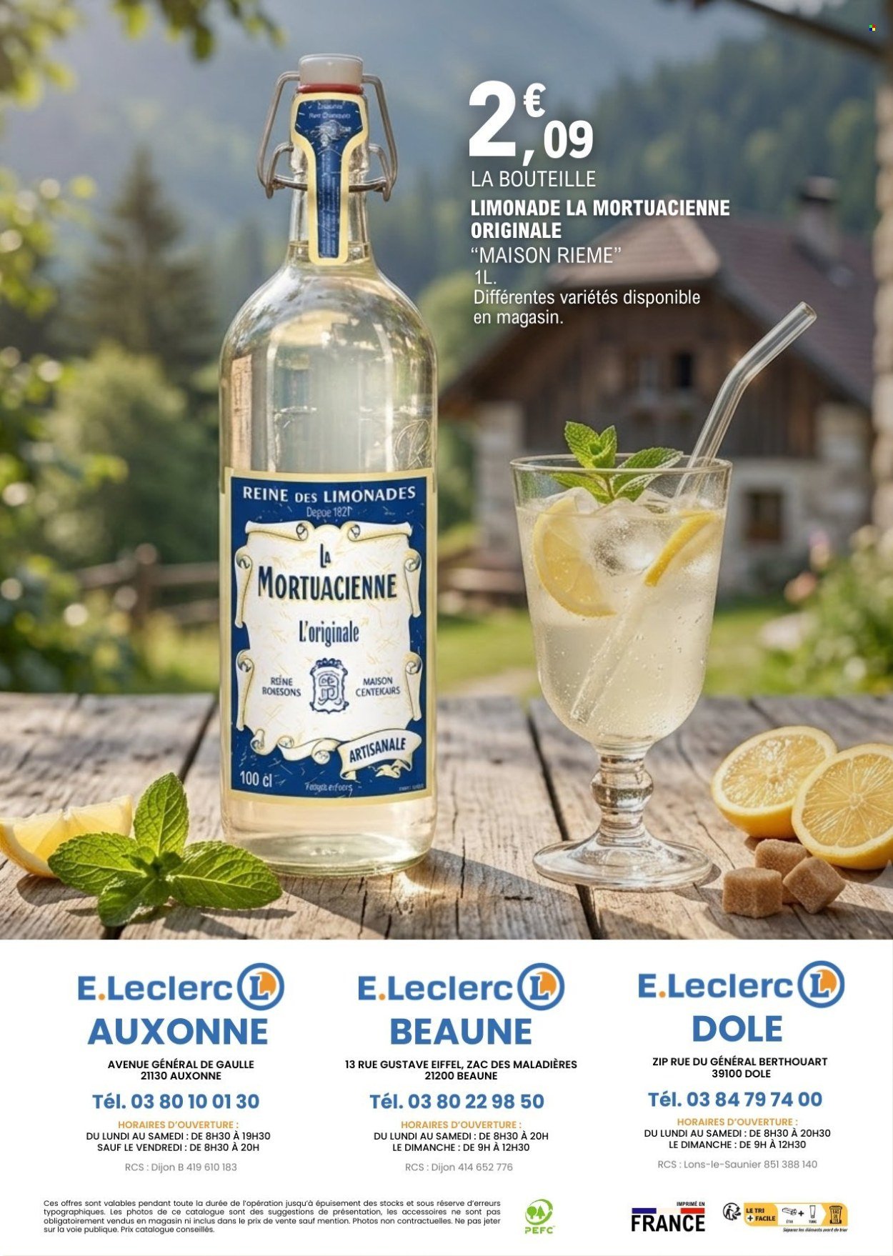 Catalogue E.LECLERC - Un été en Bourgogne Franche-Comté