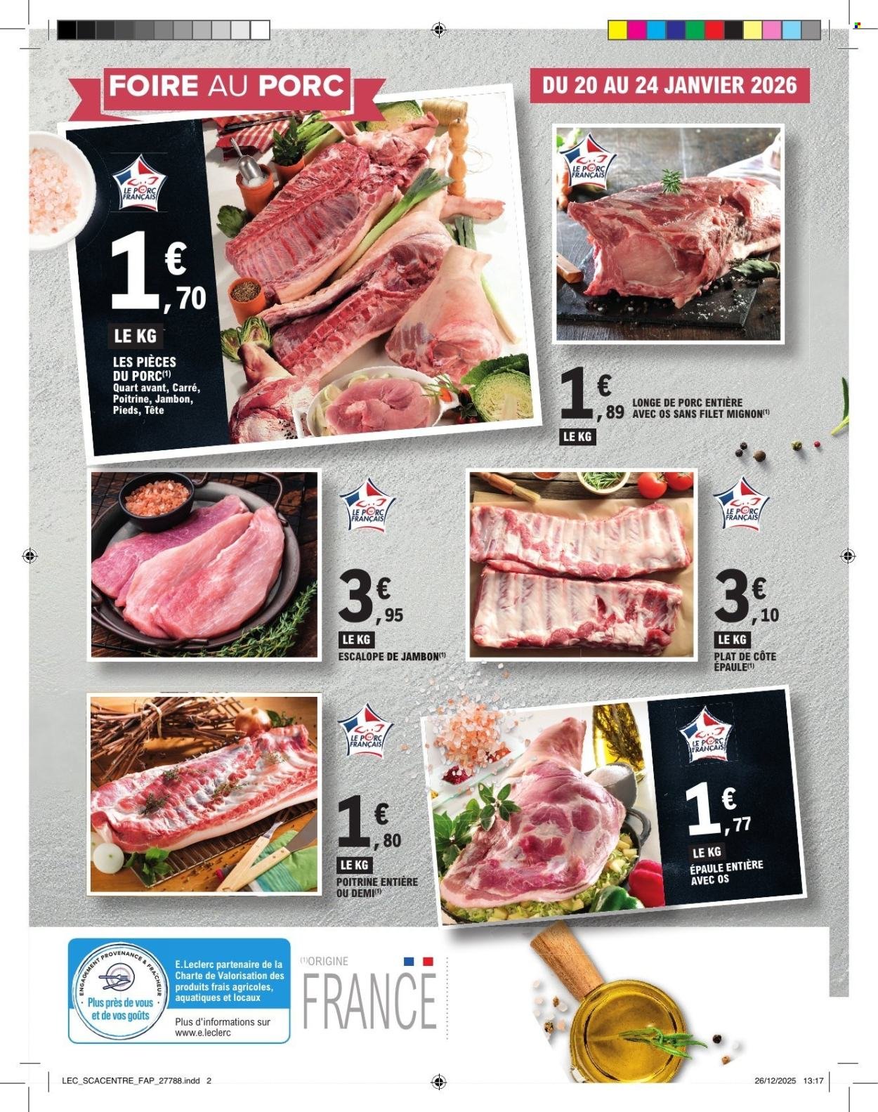 Catalogue E.LECLERC - FOIRE AU PORC