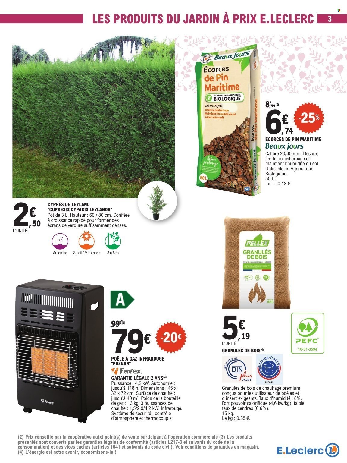 Catalogue E.LECLERC - JARDIN D'AUTOMNE BRICO CHAUFFAGE