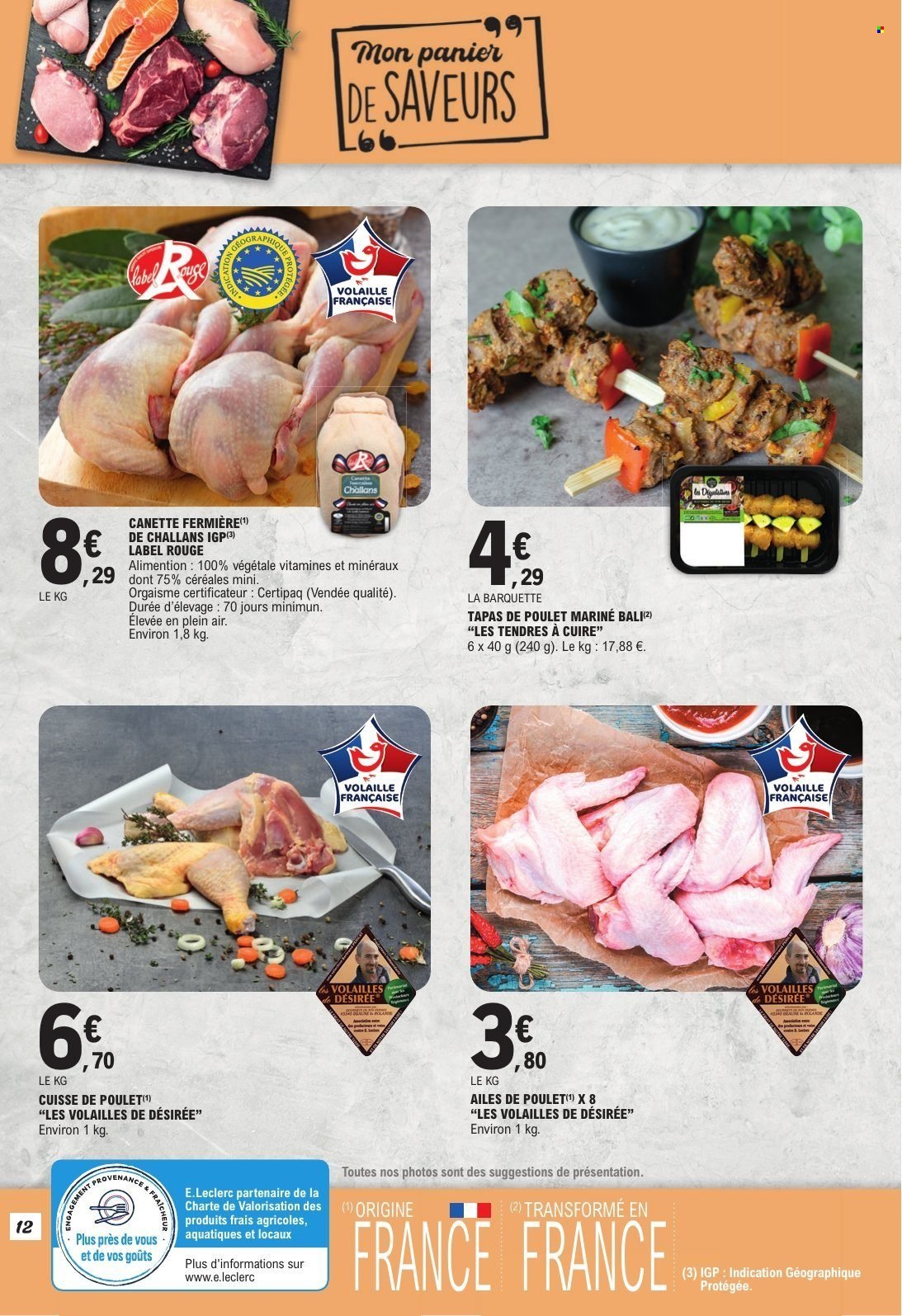 Catalogue E.LECLERC - PDTS FRAIS & VINS A PRIX CHOC (2025-08-28 - 2025-09-07)