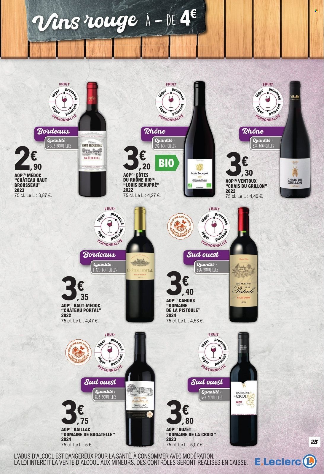 Catalogue E.LECLERC - PDTS FRAIS & VINS A PRIX CHOC (2025-08-28 - 2025-09-07)