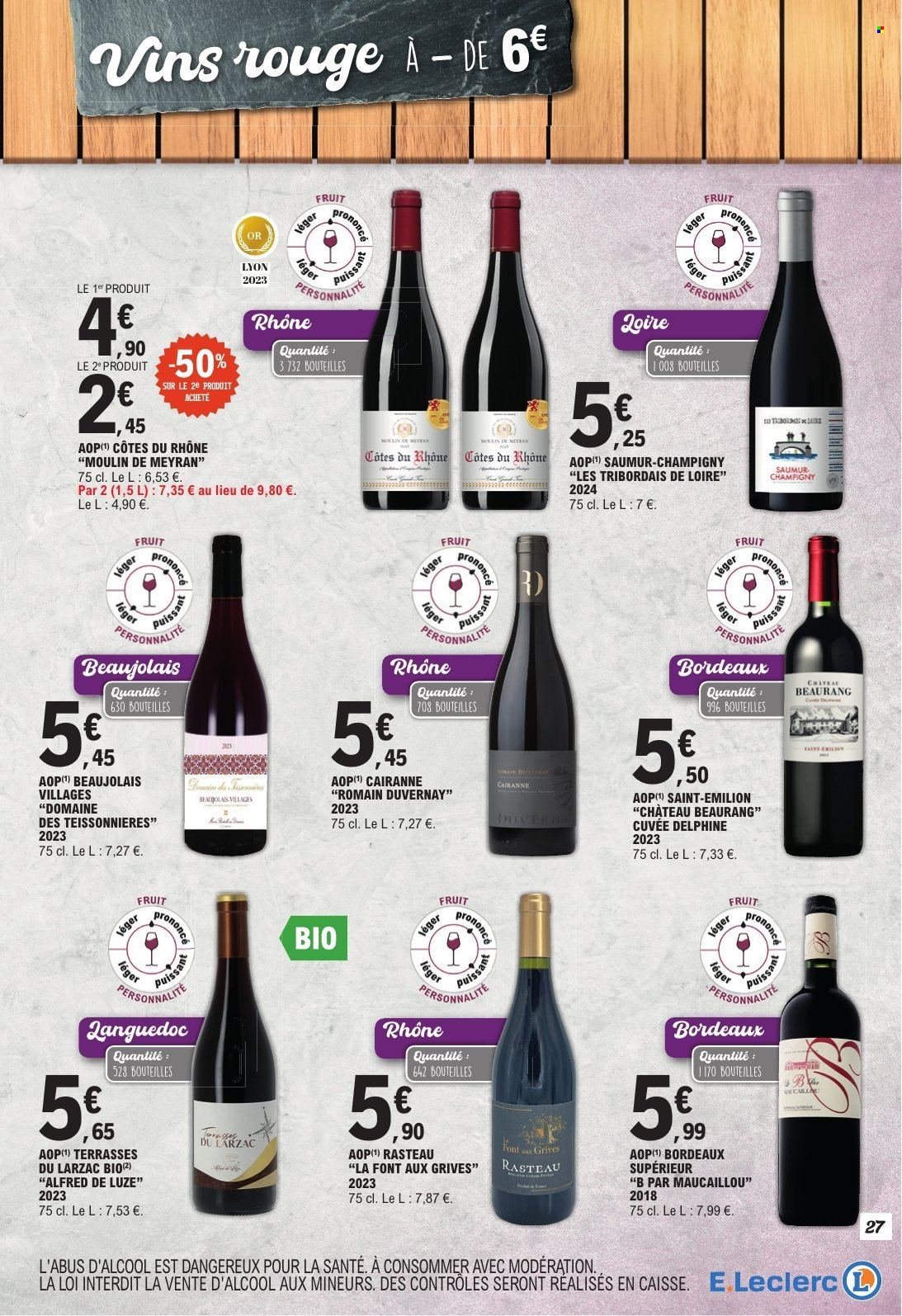 Catalogue E.LECLERC - PDTS FRAIS & VINS A PRIX CHOC (2025-08-28 - 2025-09-07)