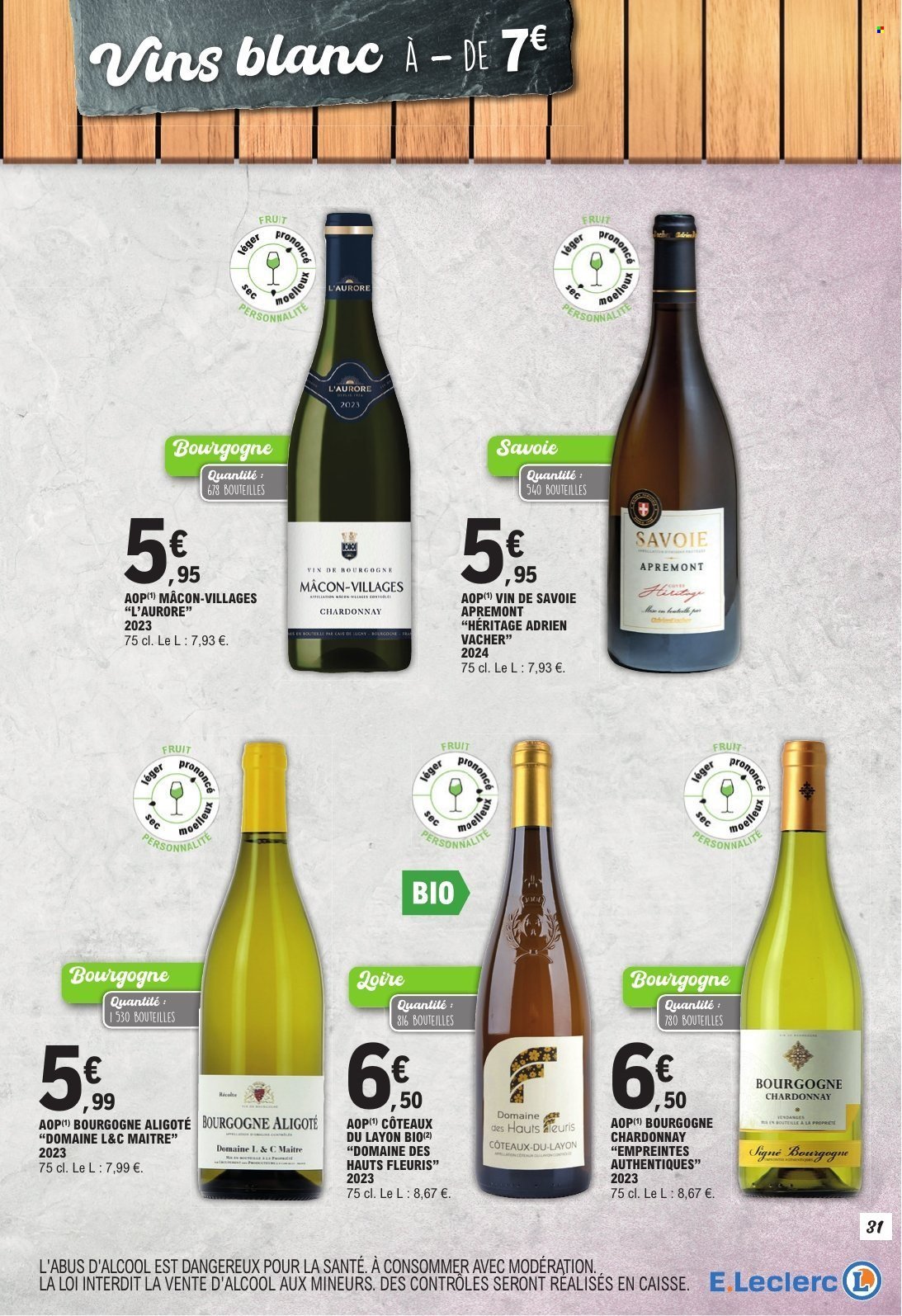 Catalogue E.LECLERC - PDTS FRAIS & VINS A PRIX CHOC (2025-08-28 - 2025-09-07)