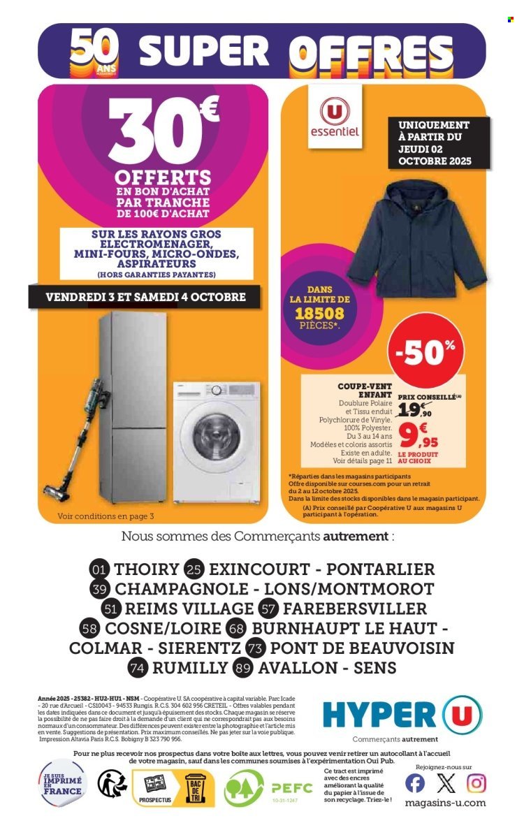 Catalogue HYPER U - Les prix bas de la semaine (2025-09-30 - 2025-10-12)