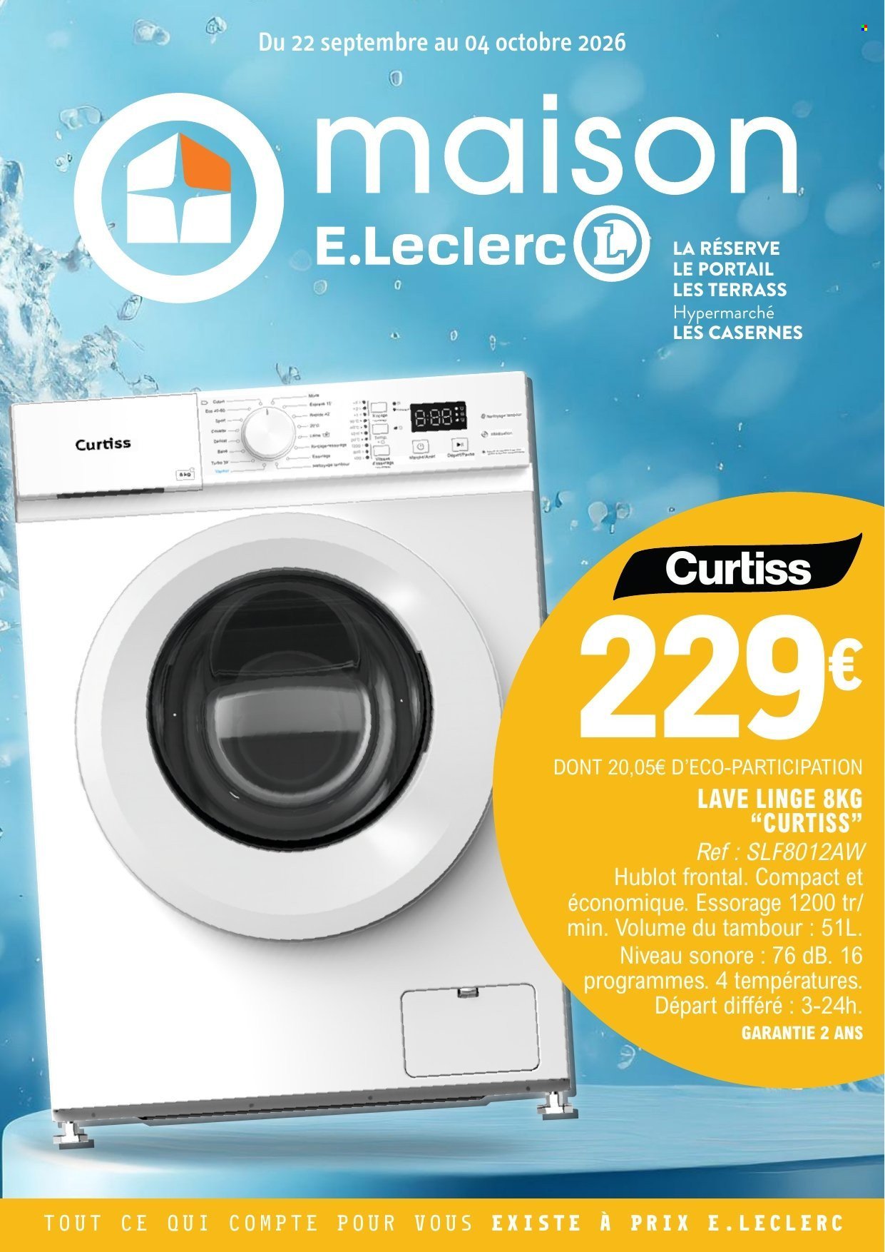 Catalogue E.LECLERC - Du mardi 22 septembre 2026