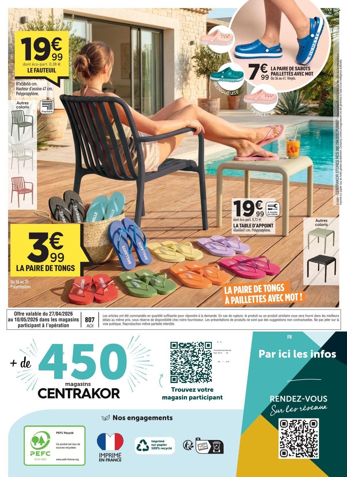 Catalogue CENTRAKOR - RECEVOIR AVEC STYLE & TABLES D'ÉTÉ (2026-04-27 - 2026-05-10)