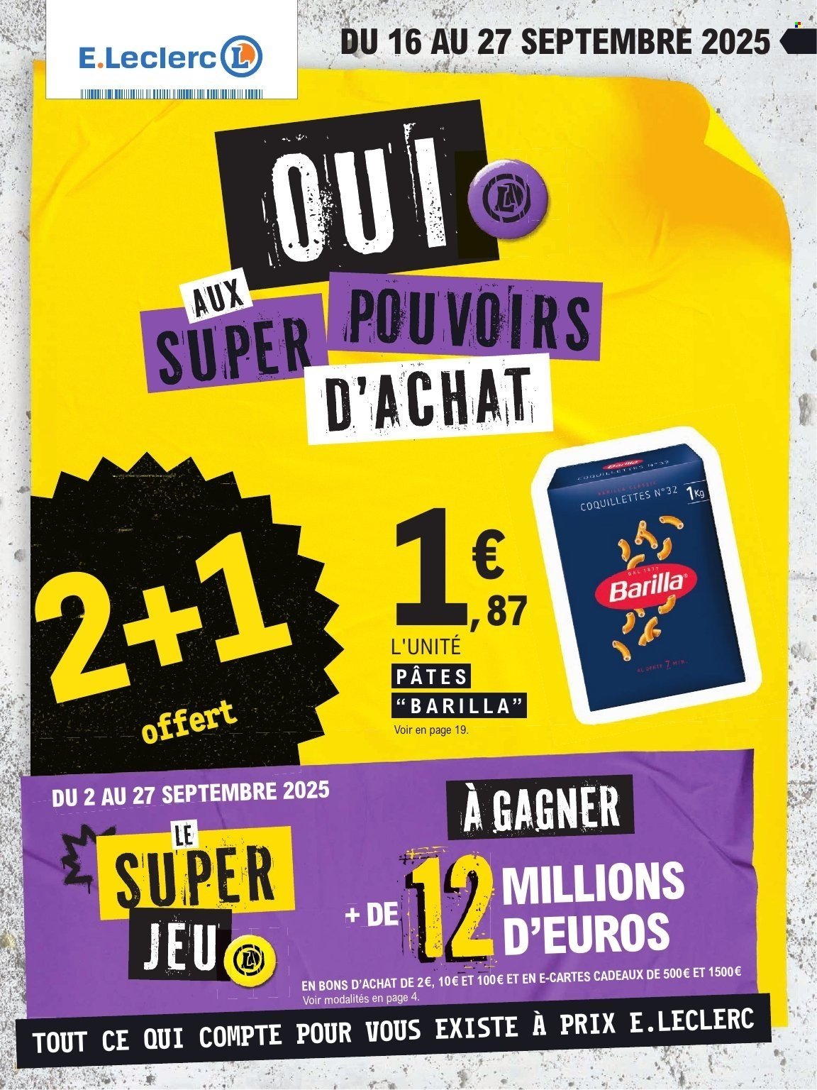 Catalogue E.LECLERC - EVENEMENT (2025-09-16 - 2025-09-27)