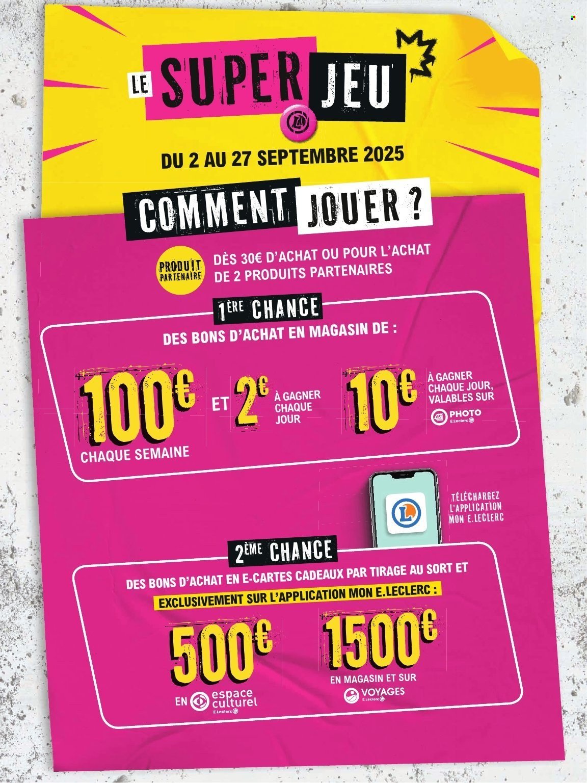 Catalogue E.LECLERC - EVENEMENT (2025-09-16 - 2025-09-27)