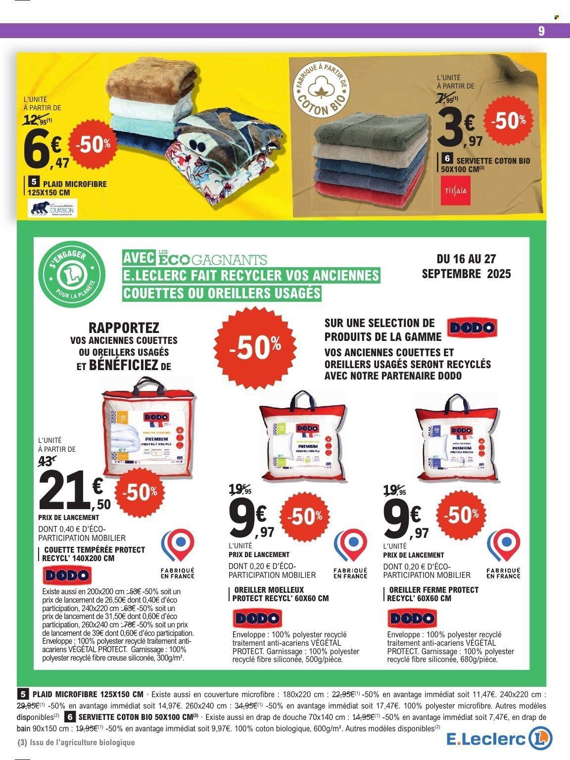 Catalogue E.LECLERC - EVENEMENT (2025-09-16 - 2025-09-27)