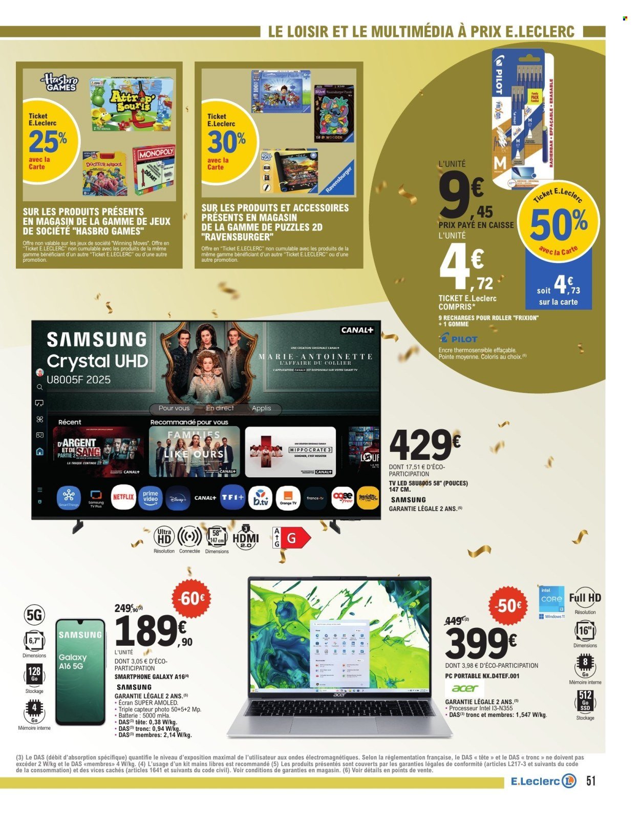 Catalogue E.LECLERC - PROMOS MONSTRES (2025-10-14 - 2025-10-25)