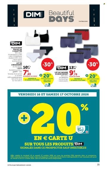 Catalogue HYPER U - Les prix bas de la semaine