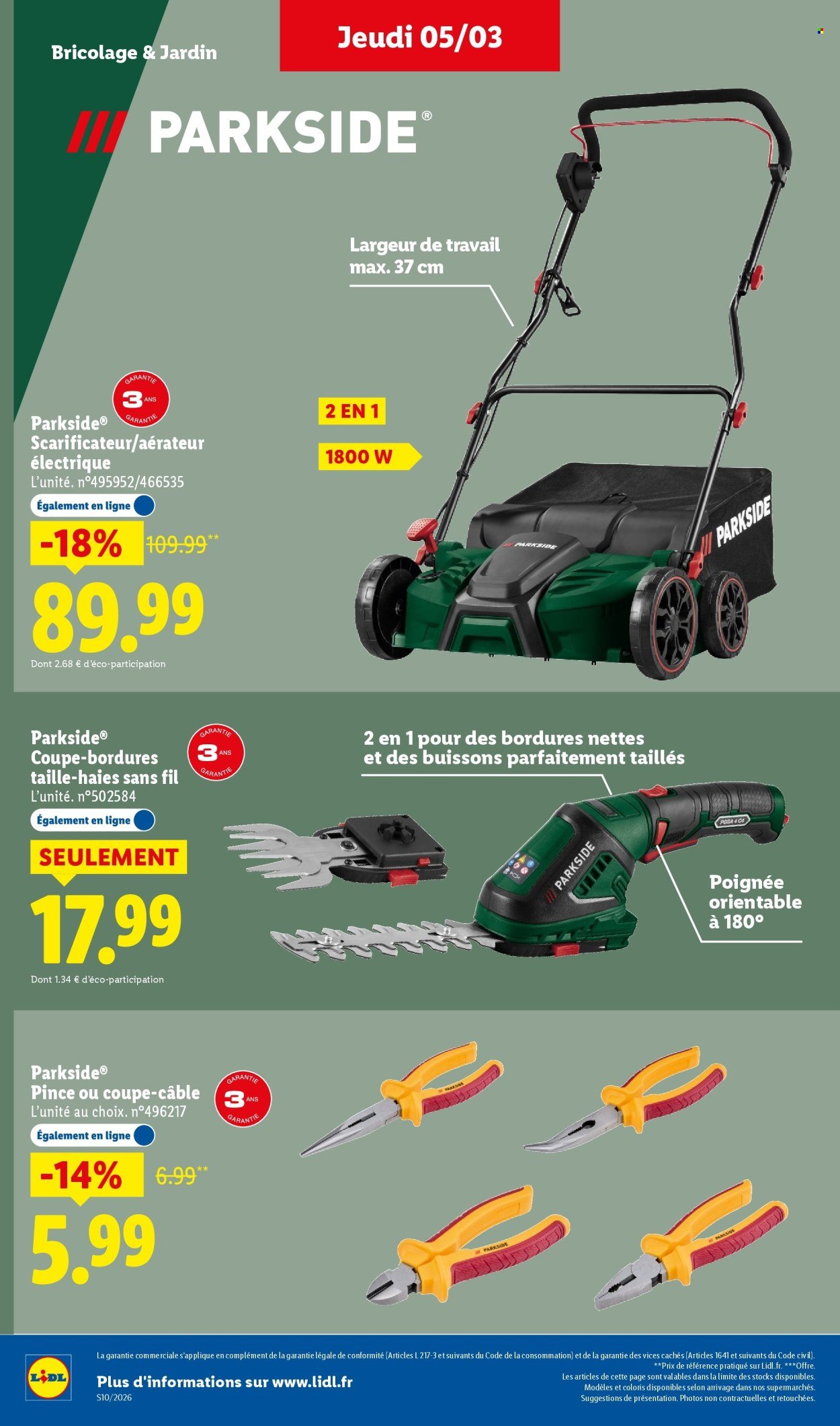 Catalogue LIDL - Les bonnes affaires de la semaine (2026-03-02 - 2026-03-05)