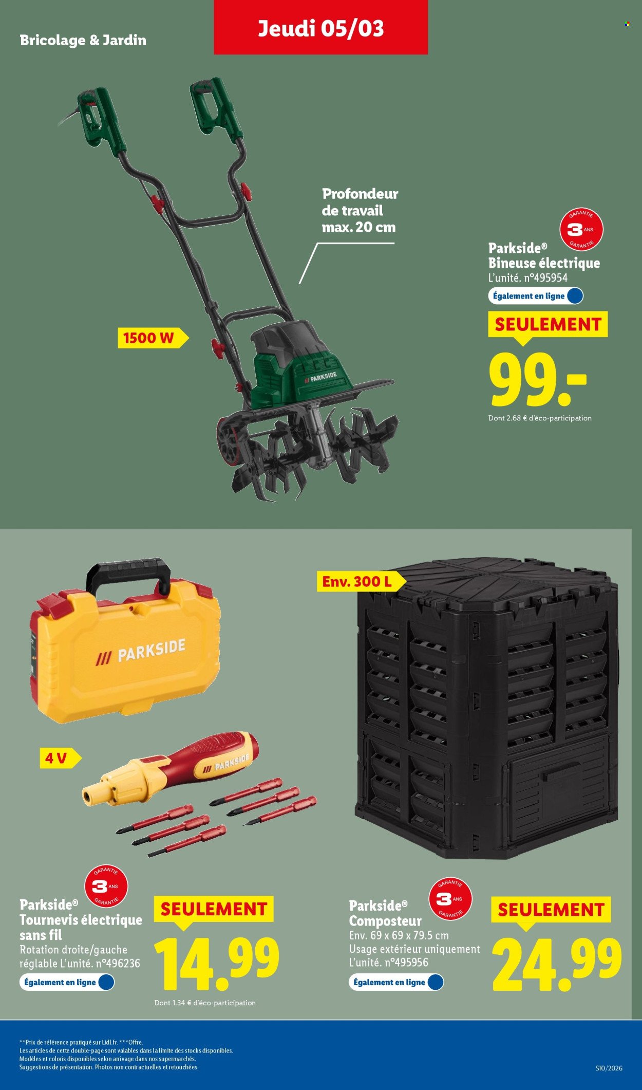 Catalogue LIDL - Les bonnes affaires de la semaine (2026-03-02 - 2026-03-05)