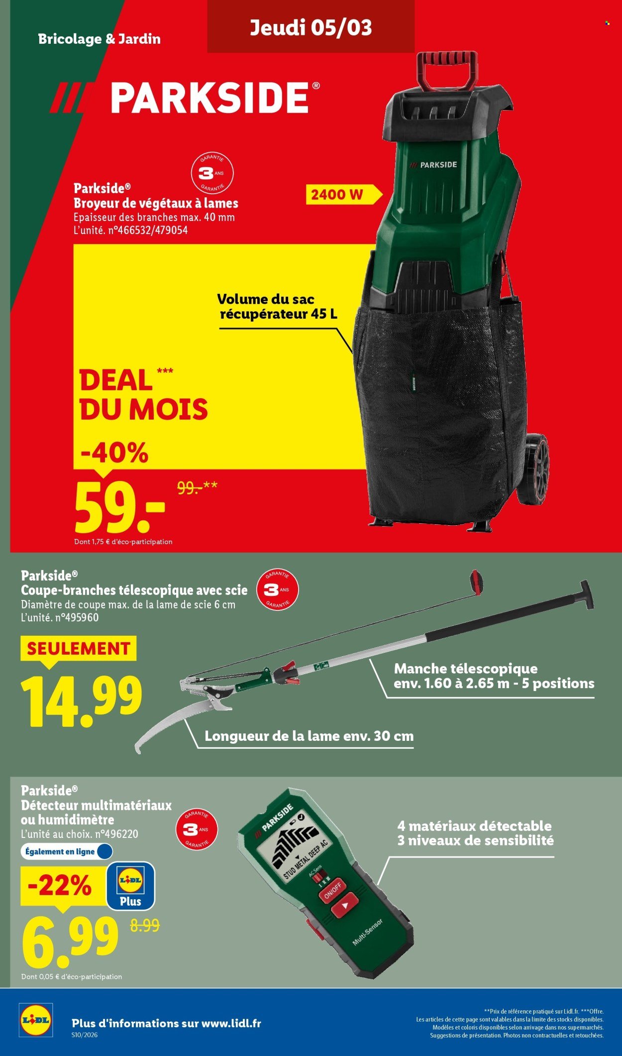 Catalogue LIDL - Les bonnes affaires de la semaine (2026-03-02 - 2026-03-05)