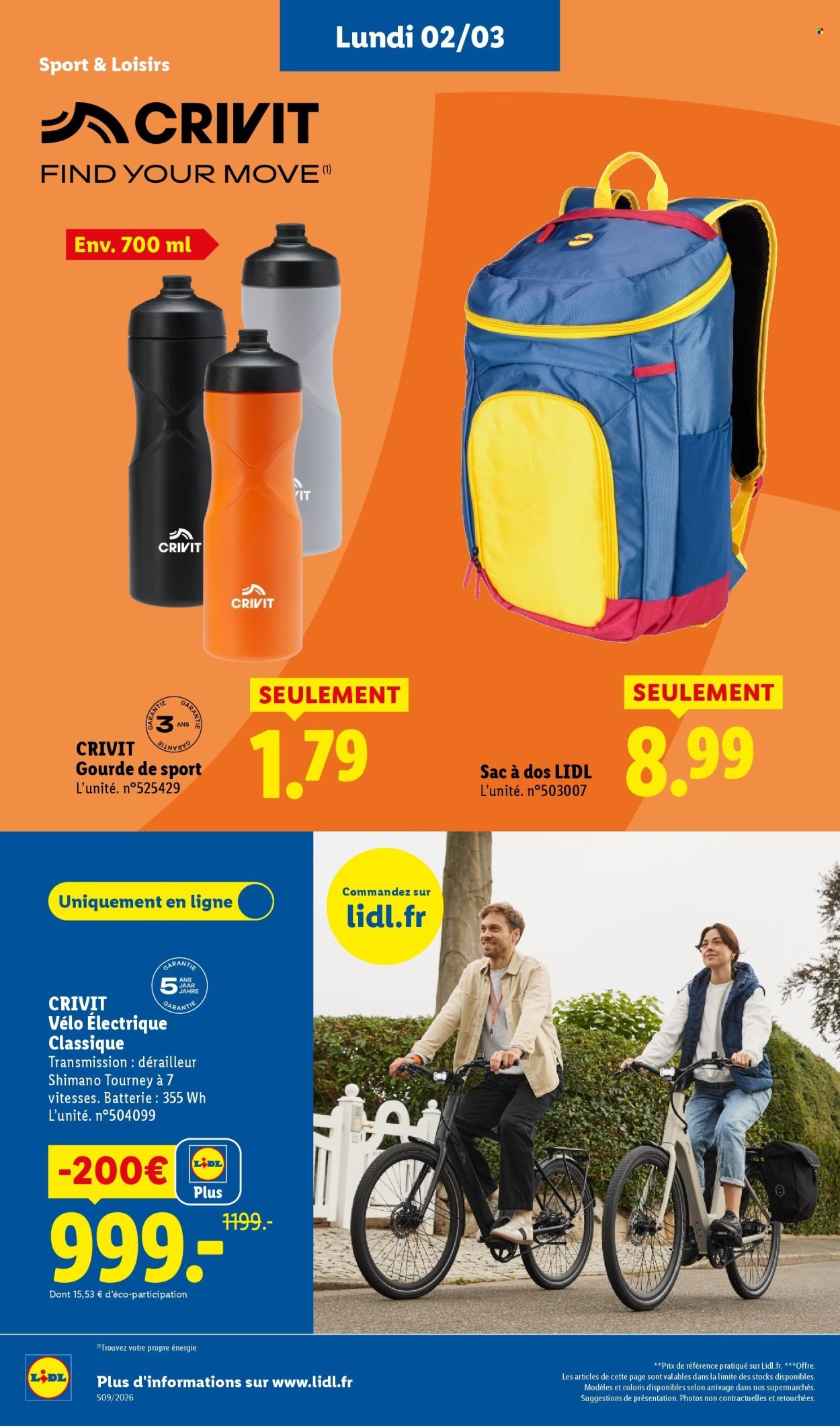 Catalogue LIDL - Les bonnes affaires de la semaine (2026-03-02 - 2026-03-05)