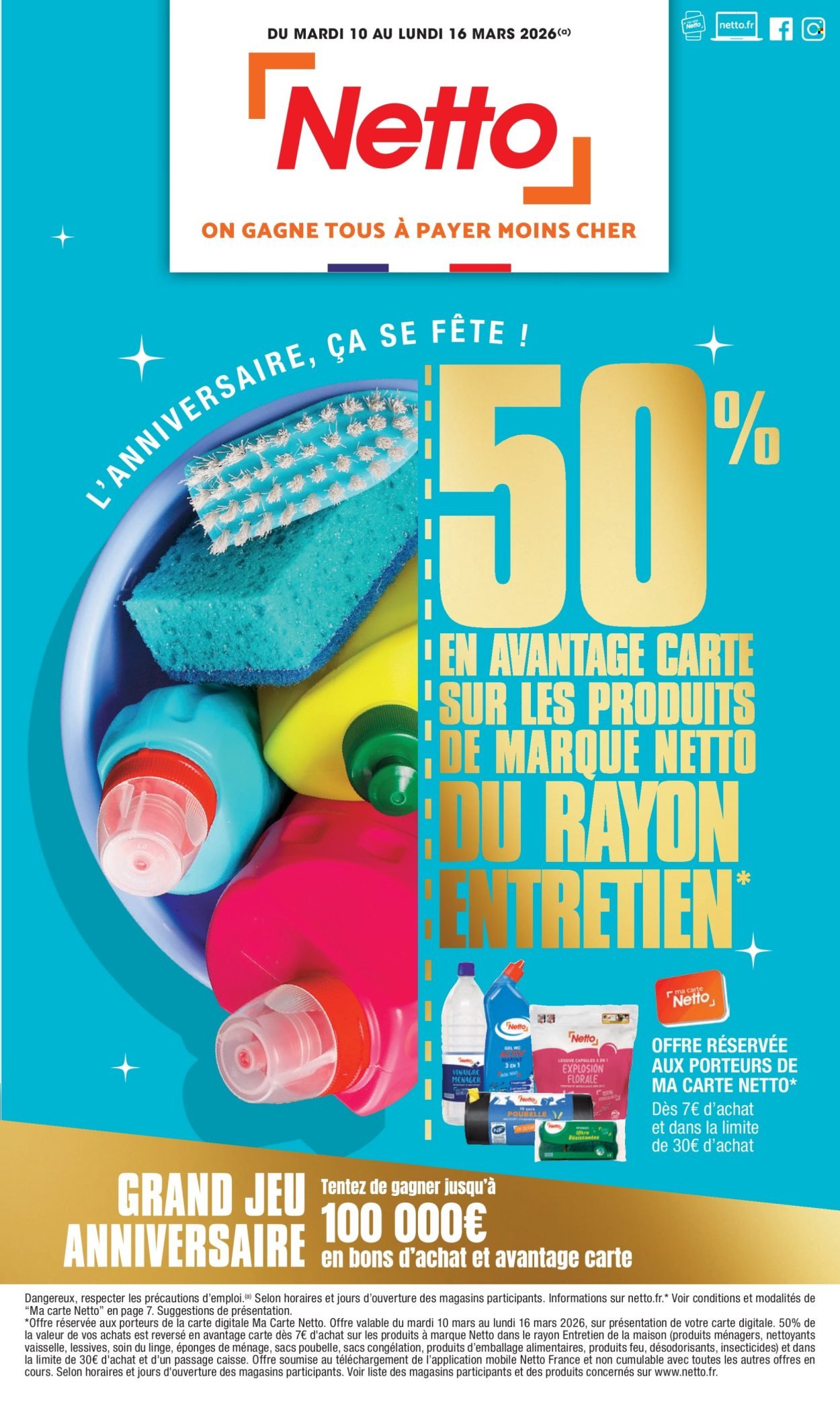 Catalogue NETTO - L'anniversaire, ça se fête ! (2026-03-10 - 2026-03-16)