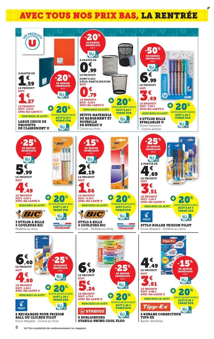 Catalogue SUPER U - La rentrée à prix bas (2025-08-12 - 2025-08-31)