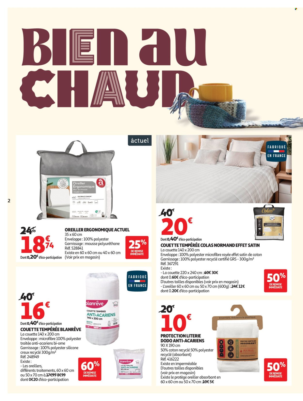 Catalogue AUCHAN - Bien au chaud : une couette à ce prix, c'est le rêve (2025-10-21 - 2025-11-02)
