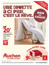 Catalogue AUCHAN - Bien au chaud : une couette à ce prix, c'est le rêve