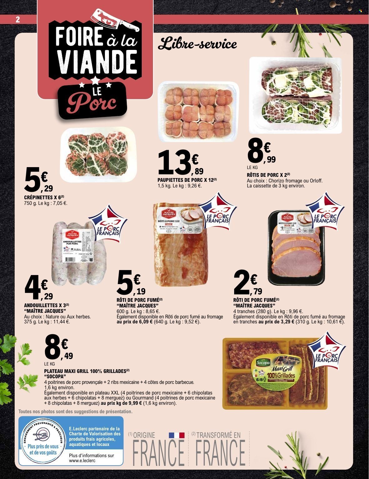 Catalogue E.LECLERC - FOIRE A LA VIANDE