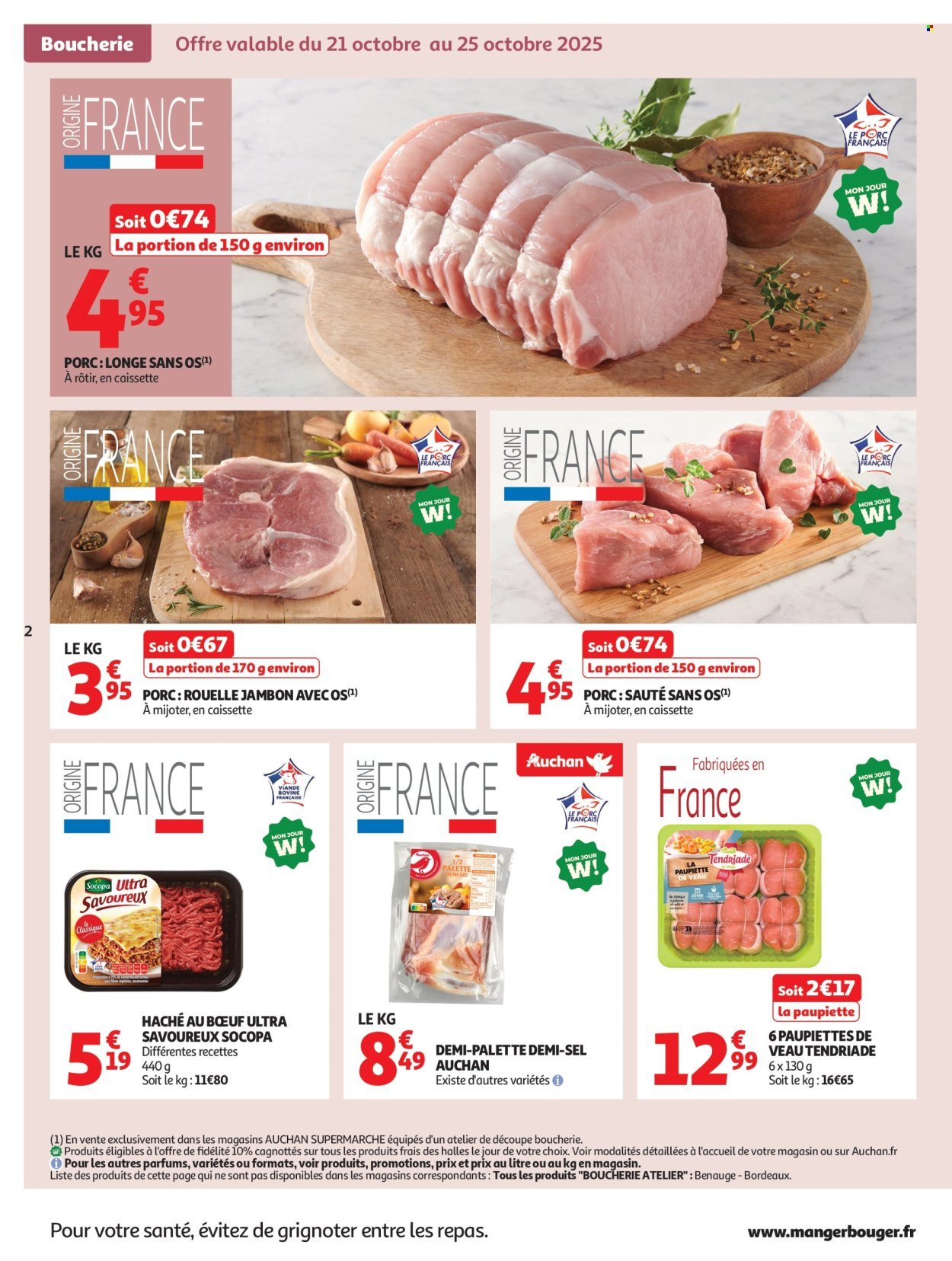 Catalogue AUCHAN - Le frais, le bon moins cher