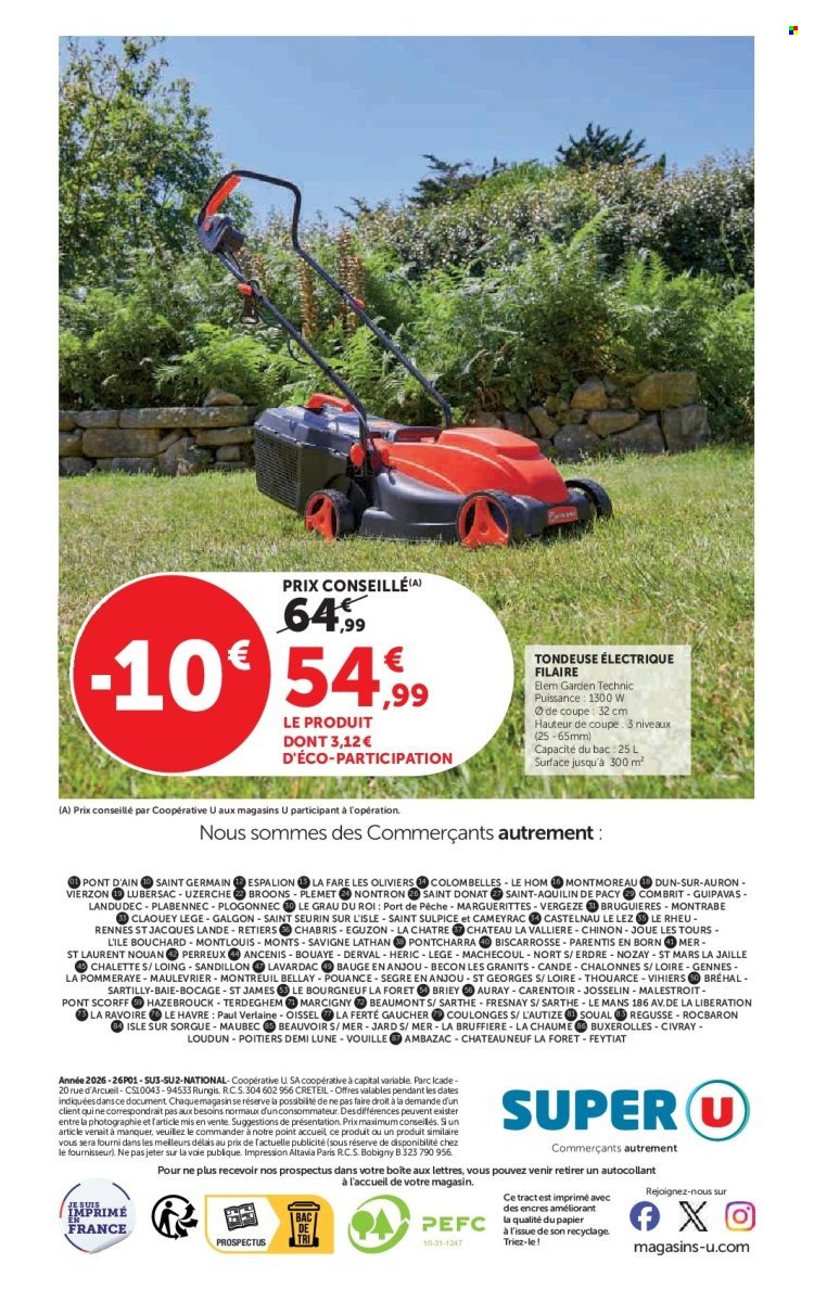 Catalogue SUPER U - Le jardin à prix bas