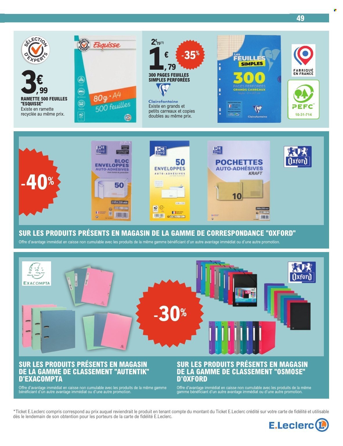 Catalogue E.LECLERC - DEPENSER MOINS