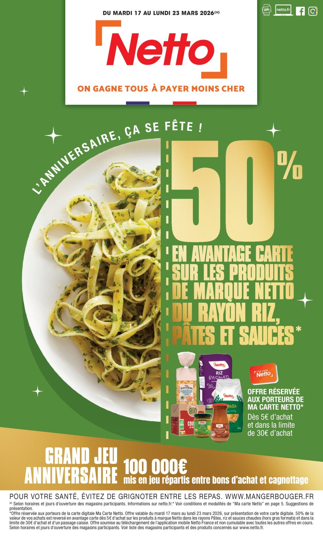 Catalogue NETTO - L'anniversaire, ça se fête ! (2026-03-17 - 2026-03-23)