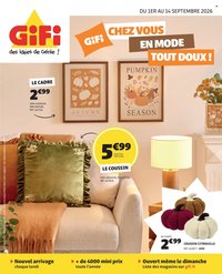 Catalogue GIFI - Chez vous en mode tout doux !