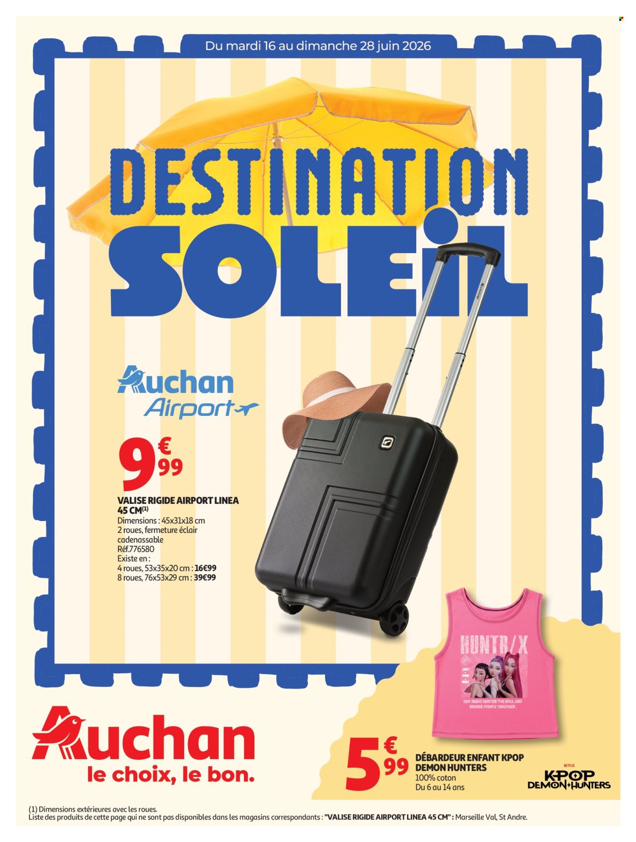 Catalogue AUCHAN - Valises et vacances