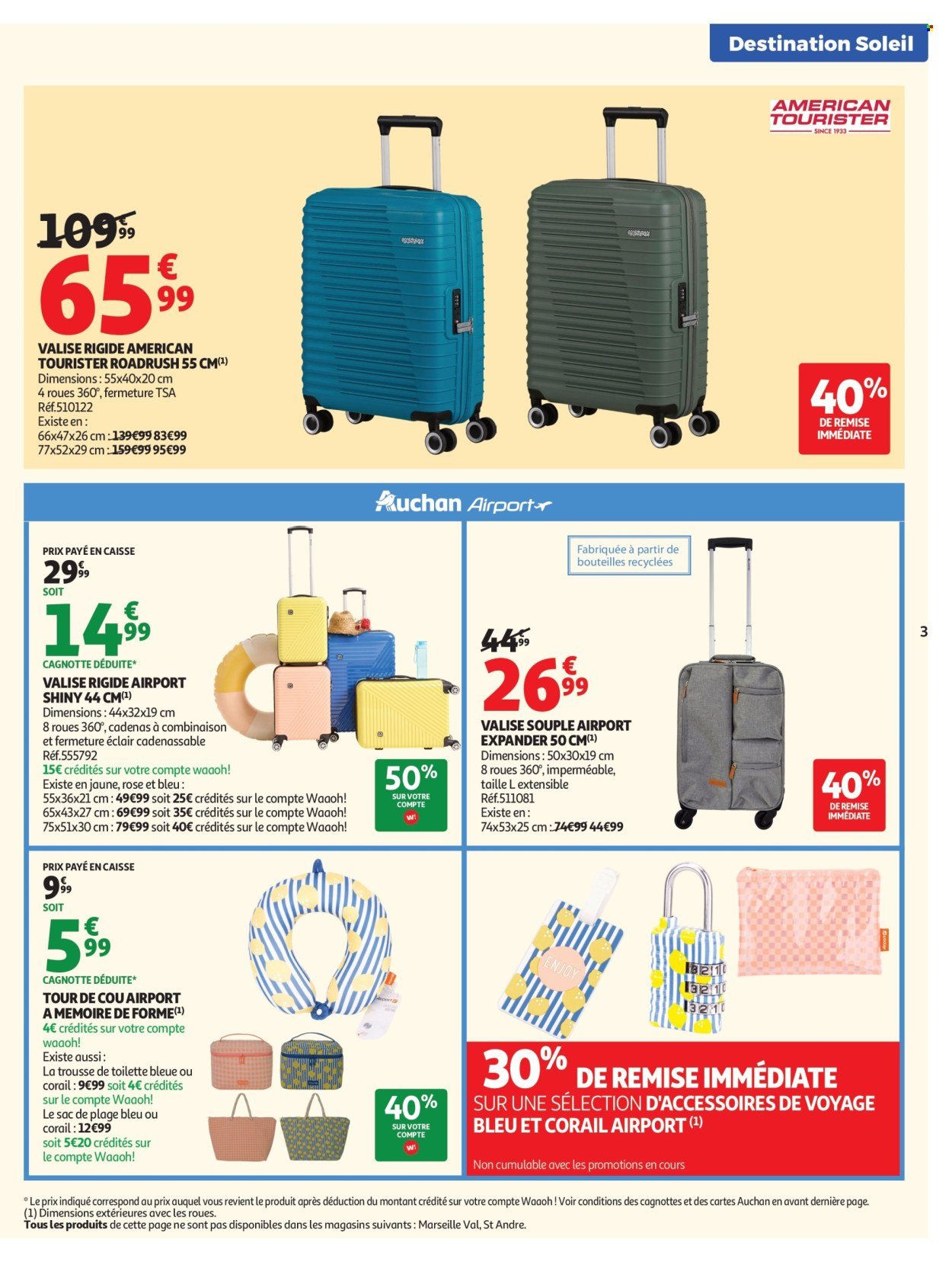 Catalogue AUCHAN - Valises et vacances