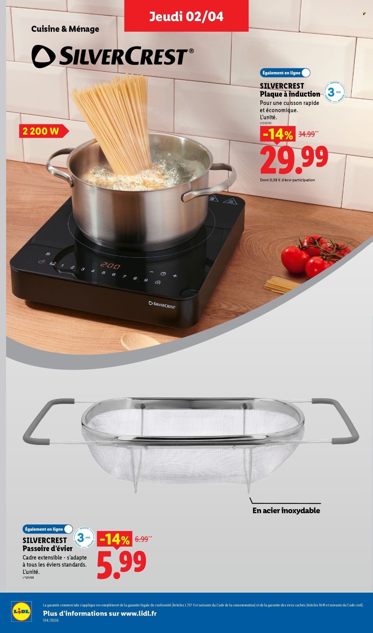 Catalogue LIDL - Les bonnes affaires de la semaine