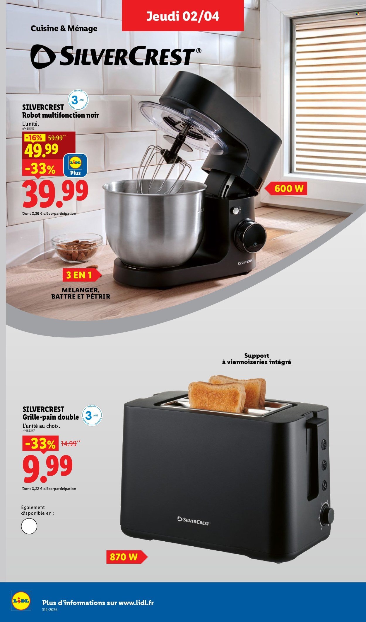 Catalogue LIDL - Les bonnes affaires de la semaine