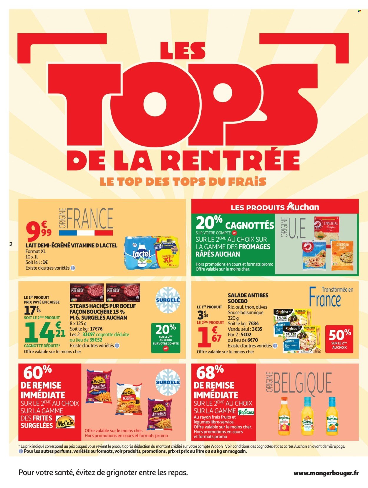 Catalogue AUCHAN - Tops rentrée supers