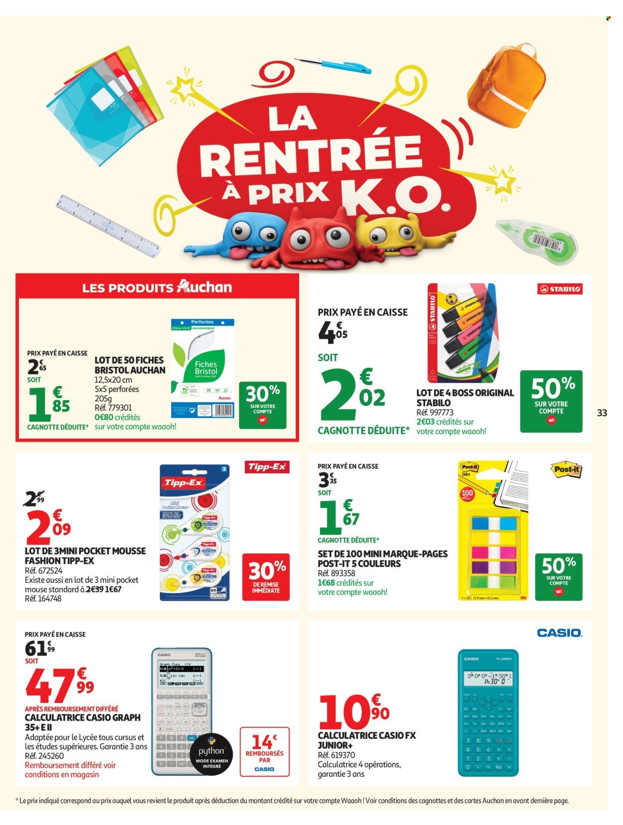 Catalogue AUCHAN - Tops rentrée supers