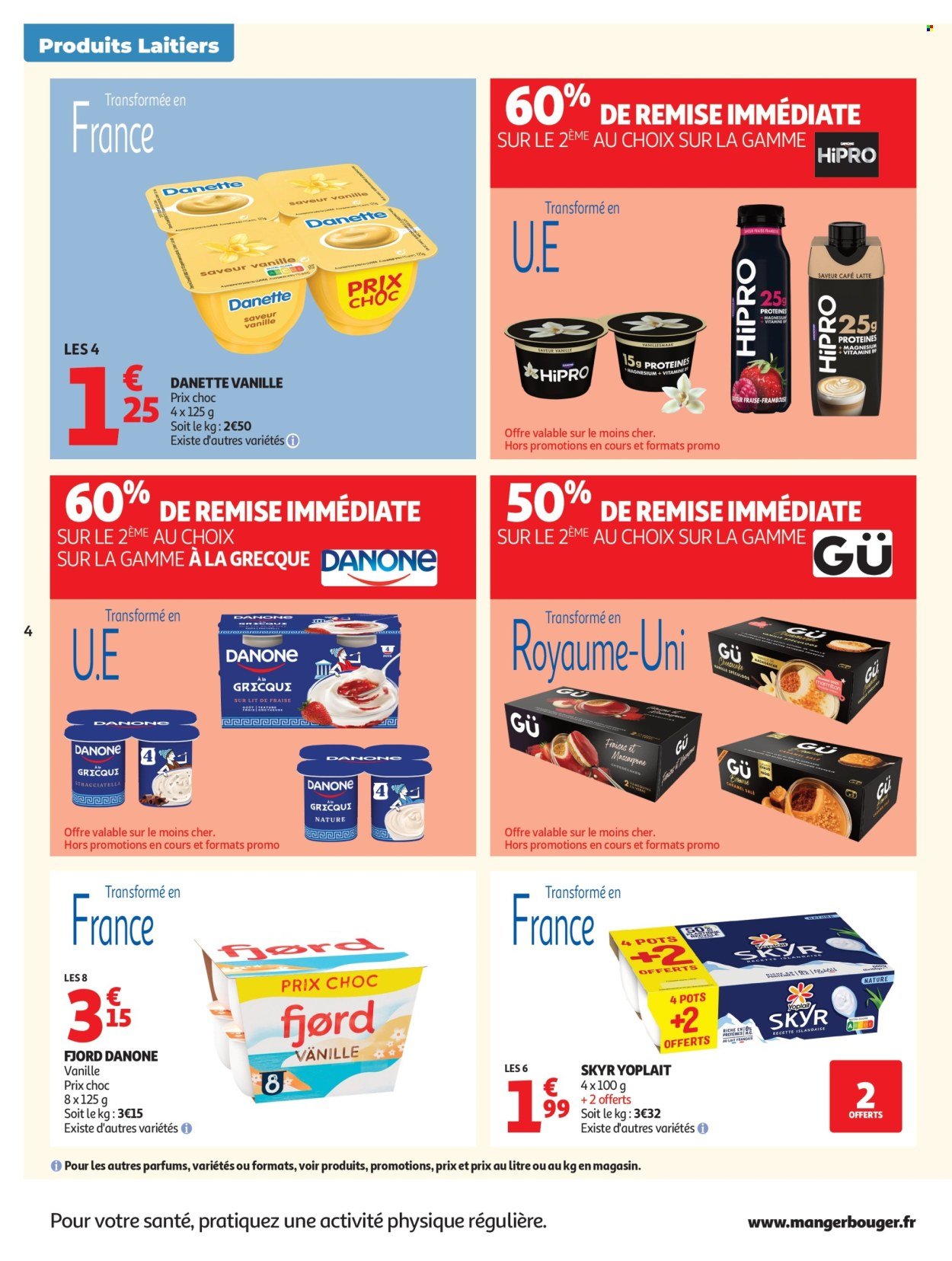 Catalogue AUCHAN - Produits laitiers hypers