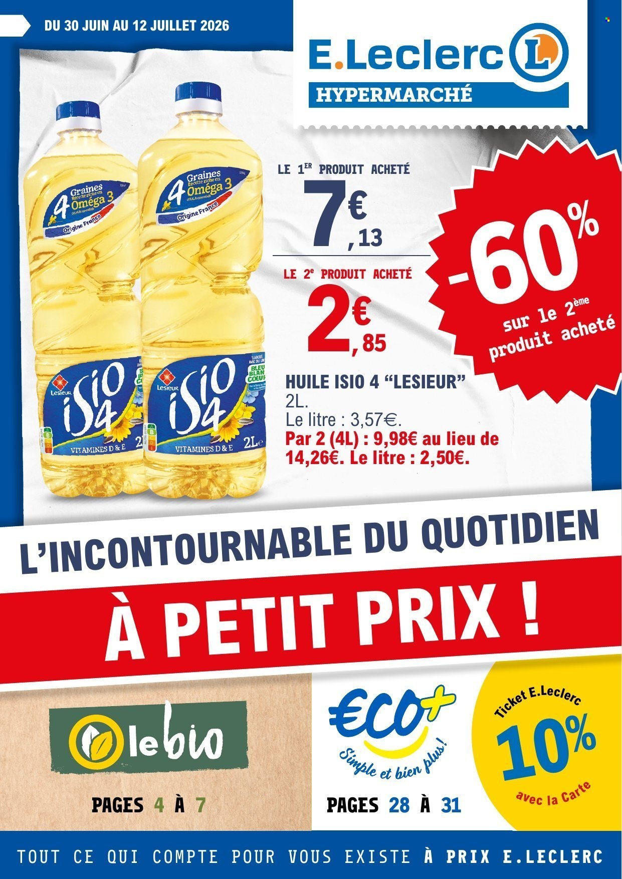 Catalogue E.LECLERC - Du mardi 30 juin 2026