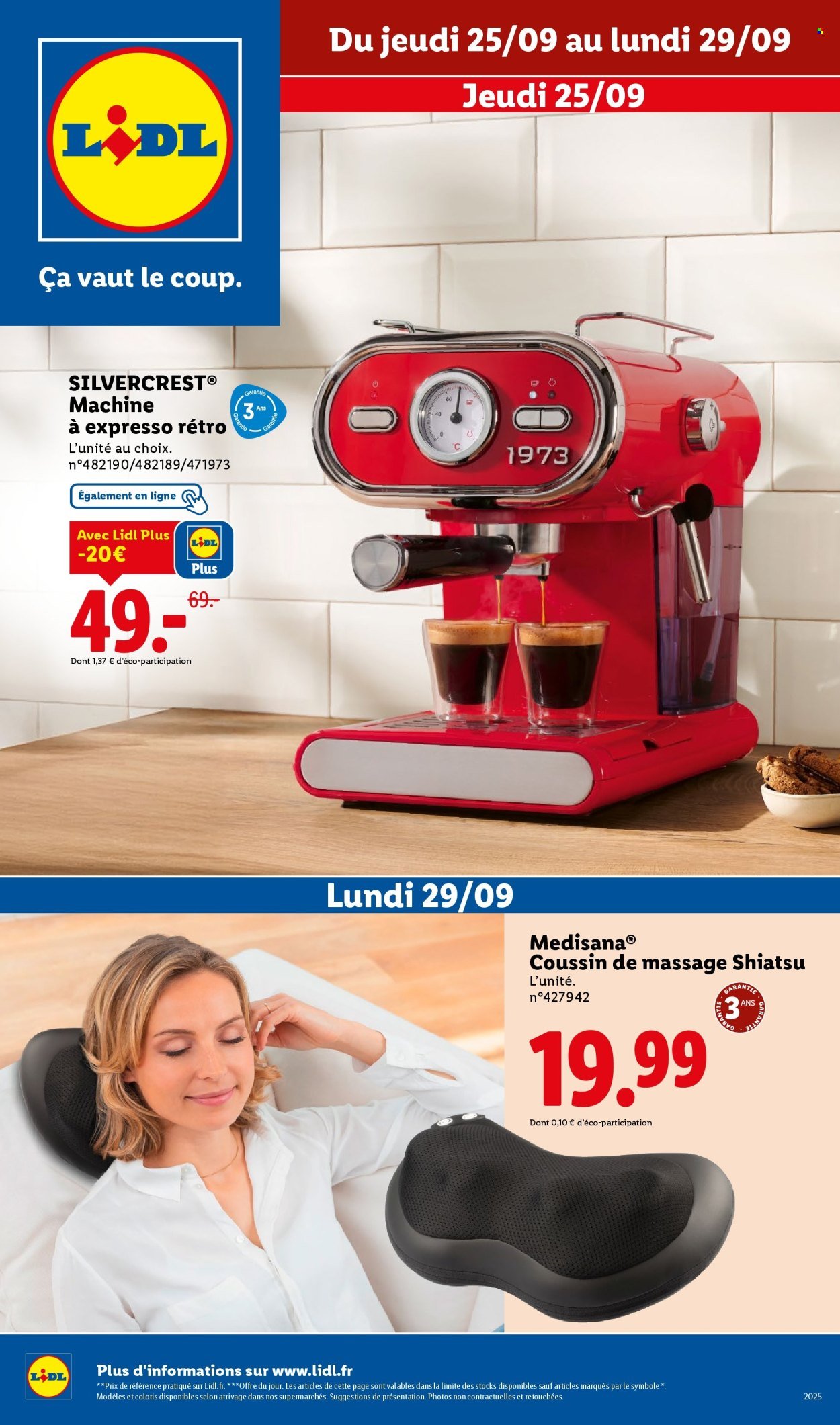 Catalogue LIDL - Les bonnes affaires de la semaine (2025-09-25 - 2025-09-29)