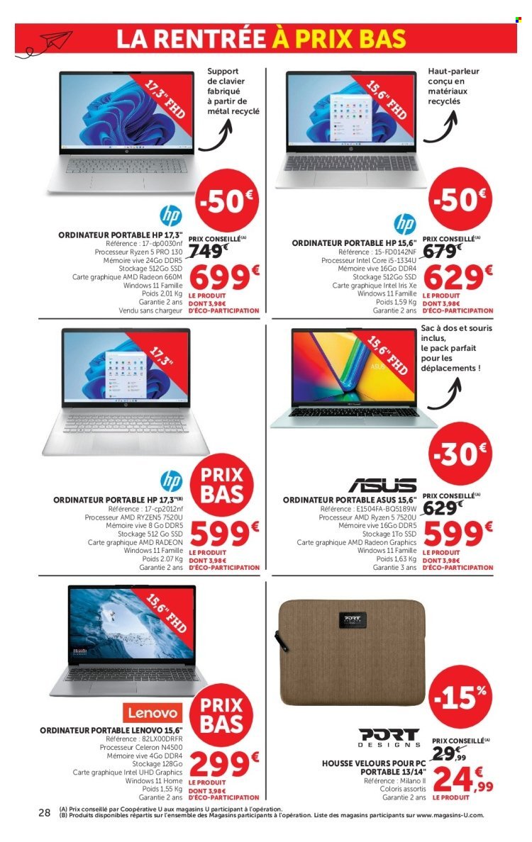 Catalogue SUPER U - La rentrée à prix bas