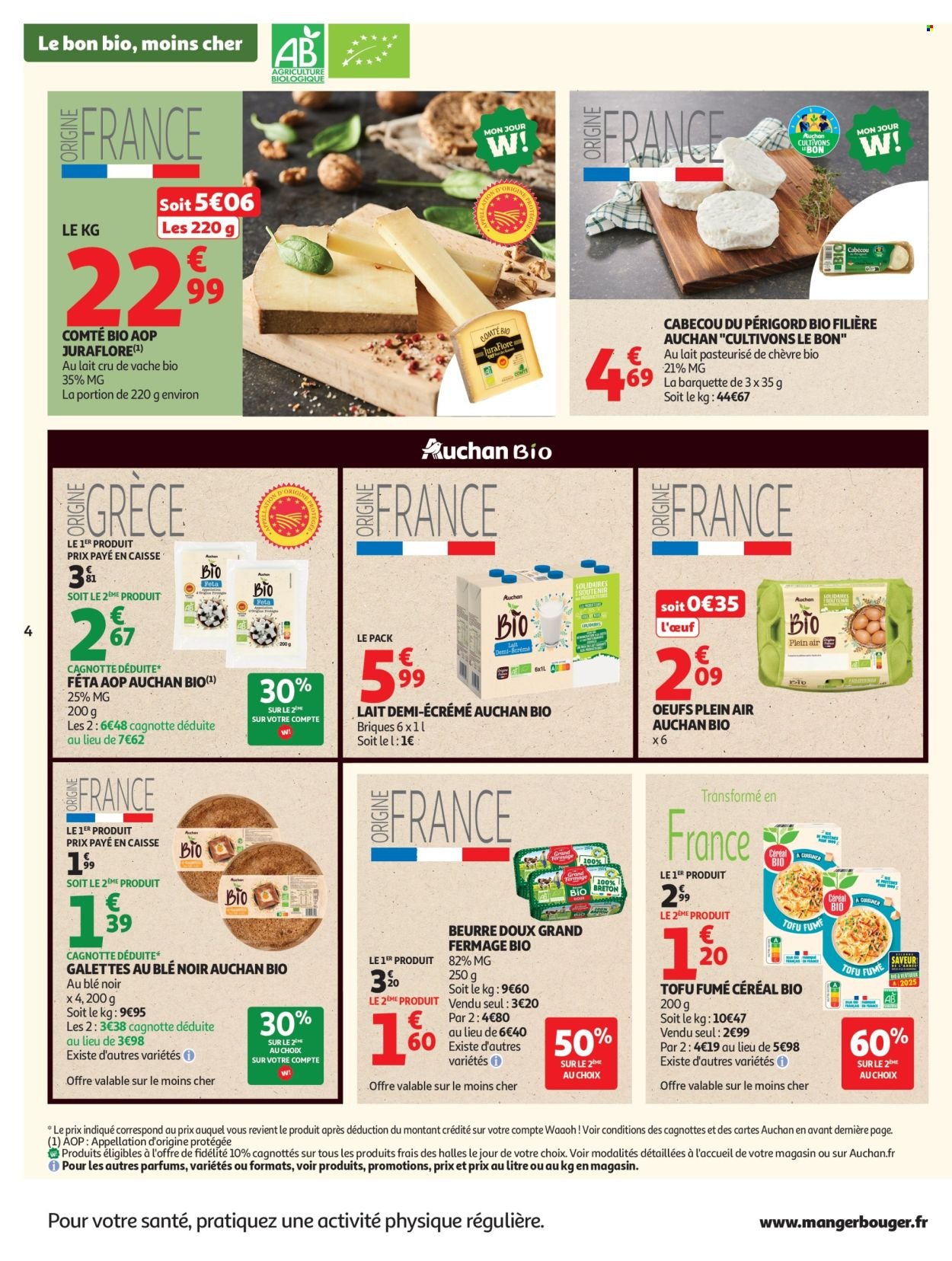 Catalogue AUCHAN - Sélection bio supers