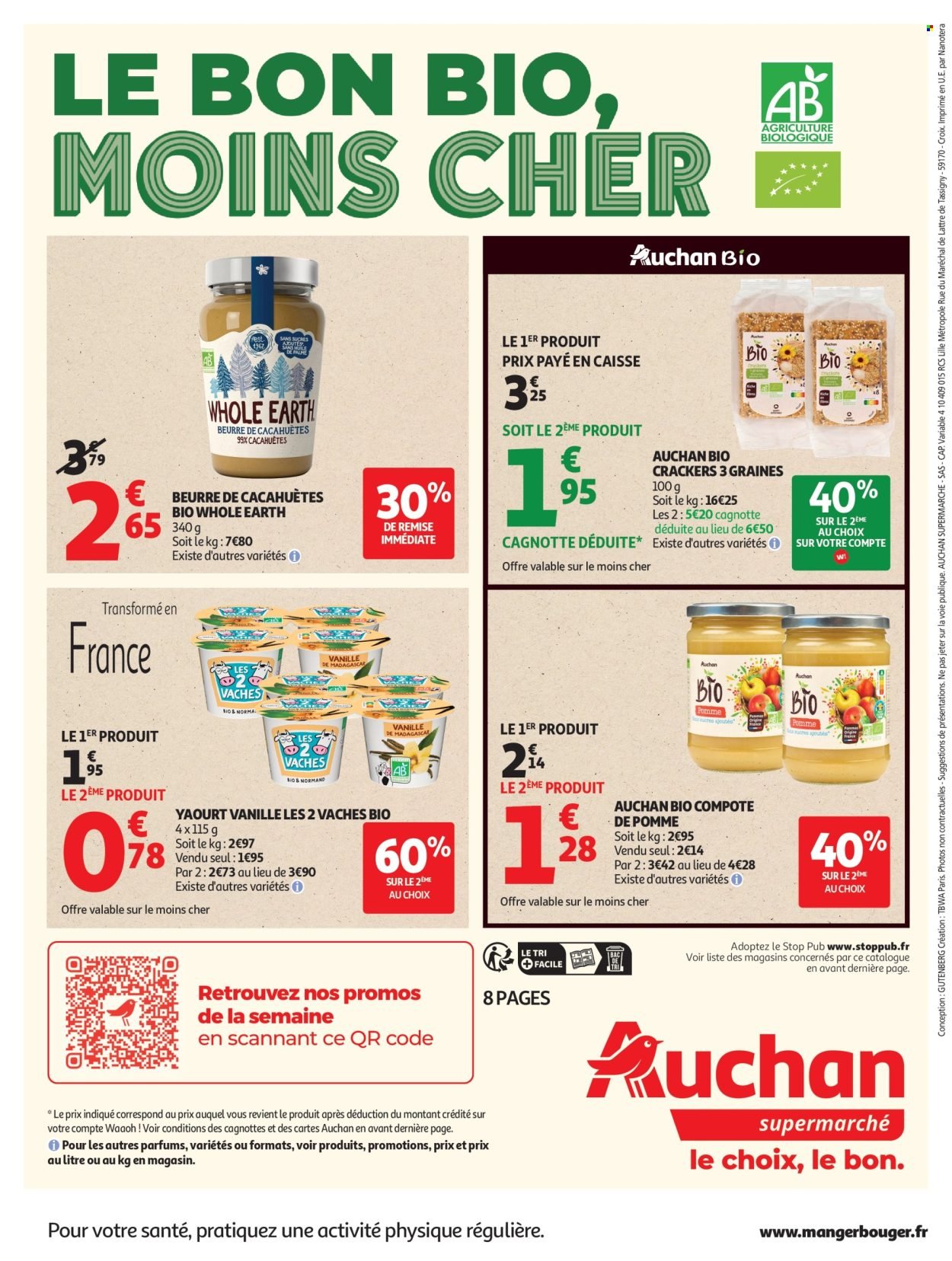 Catalogue AUCHAN - Sélection bio supers