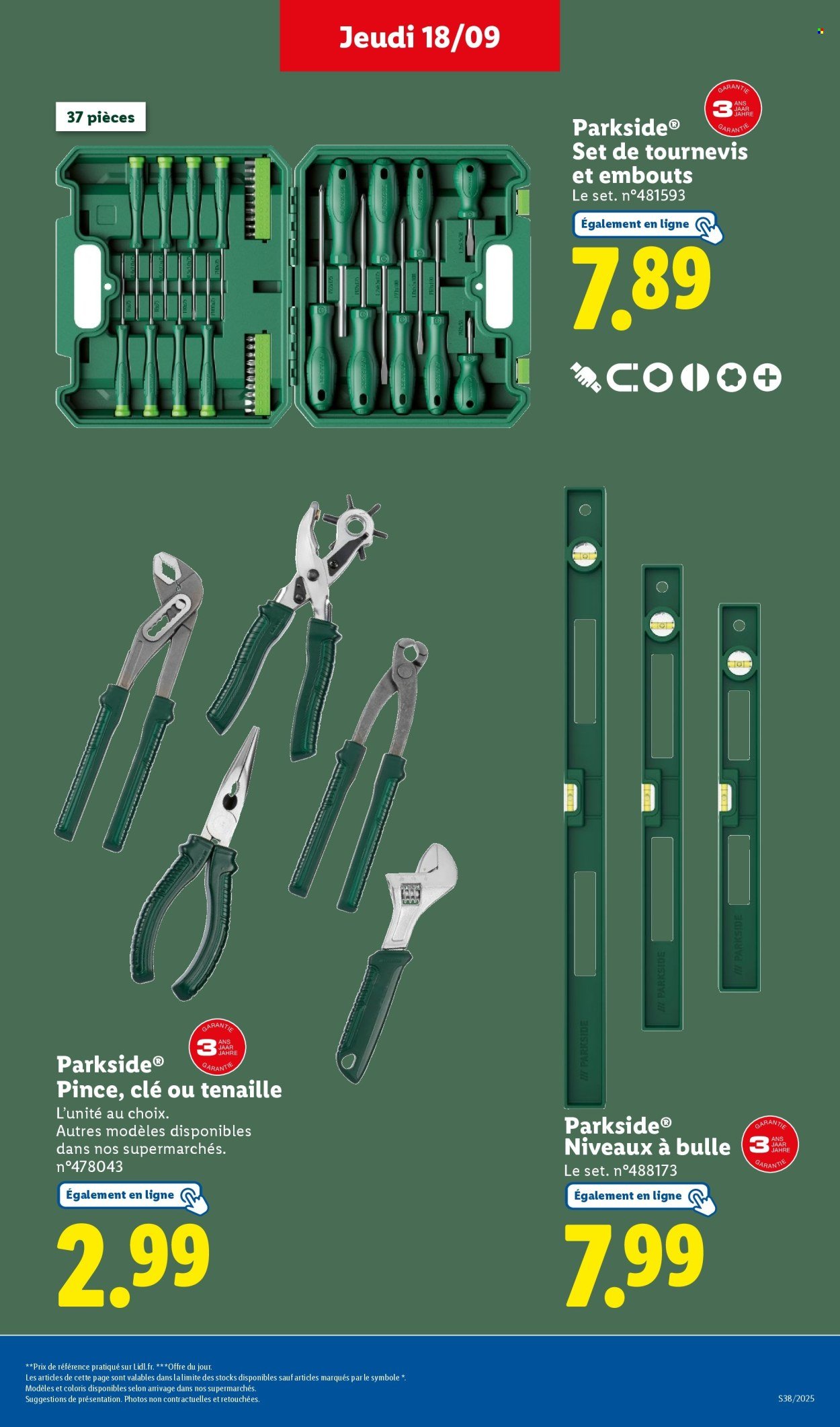 Catalogue LIDL - Les bonnes affaires de la semaine (2025-09-18 - 2025-09-22)