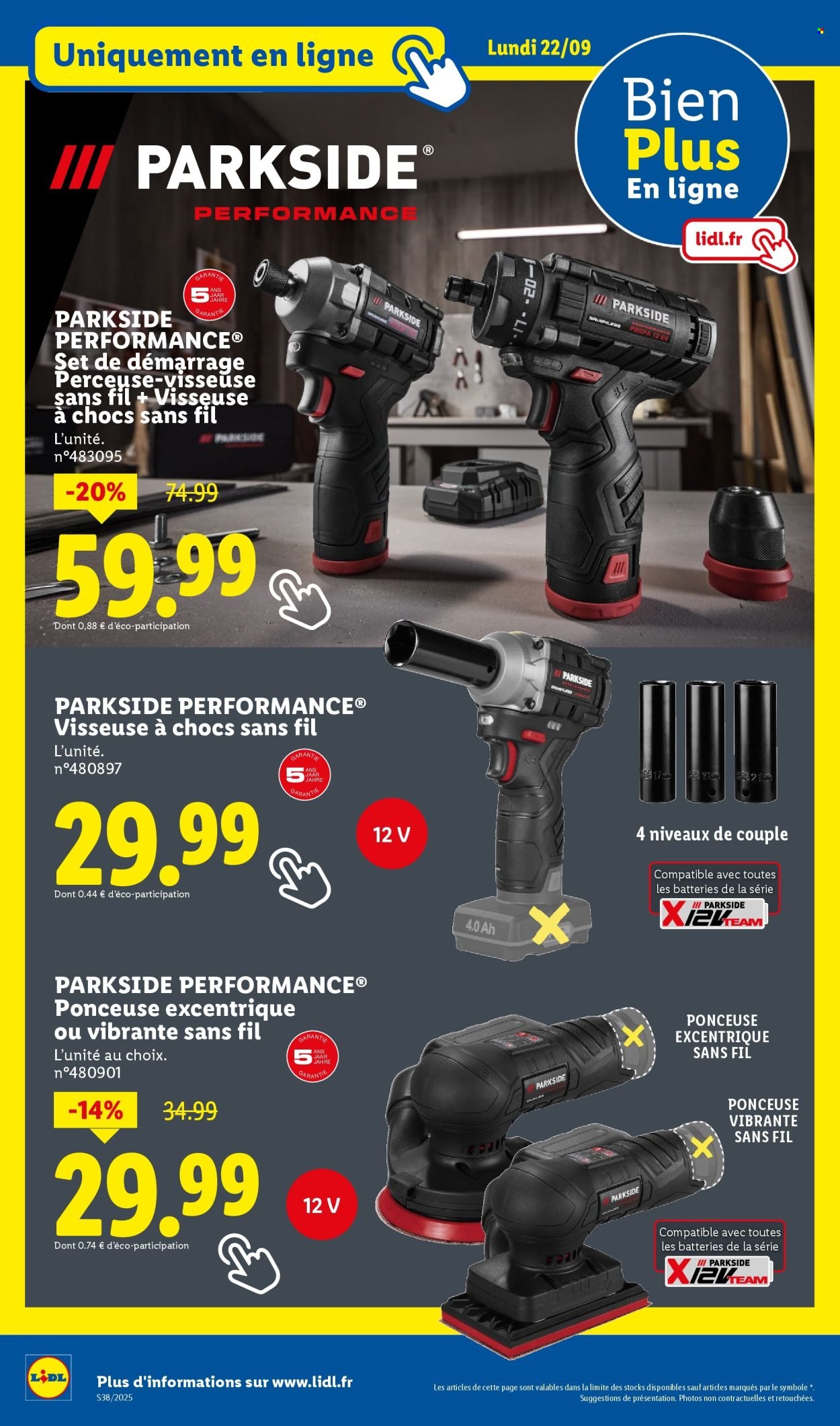 Catalogue LIDL - Les bonnes affaires de la semaine (2025-09-18 - 2025-09-22)