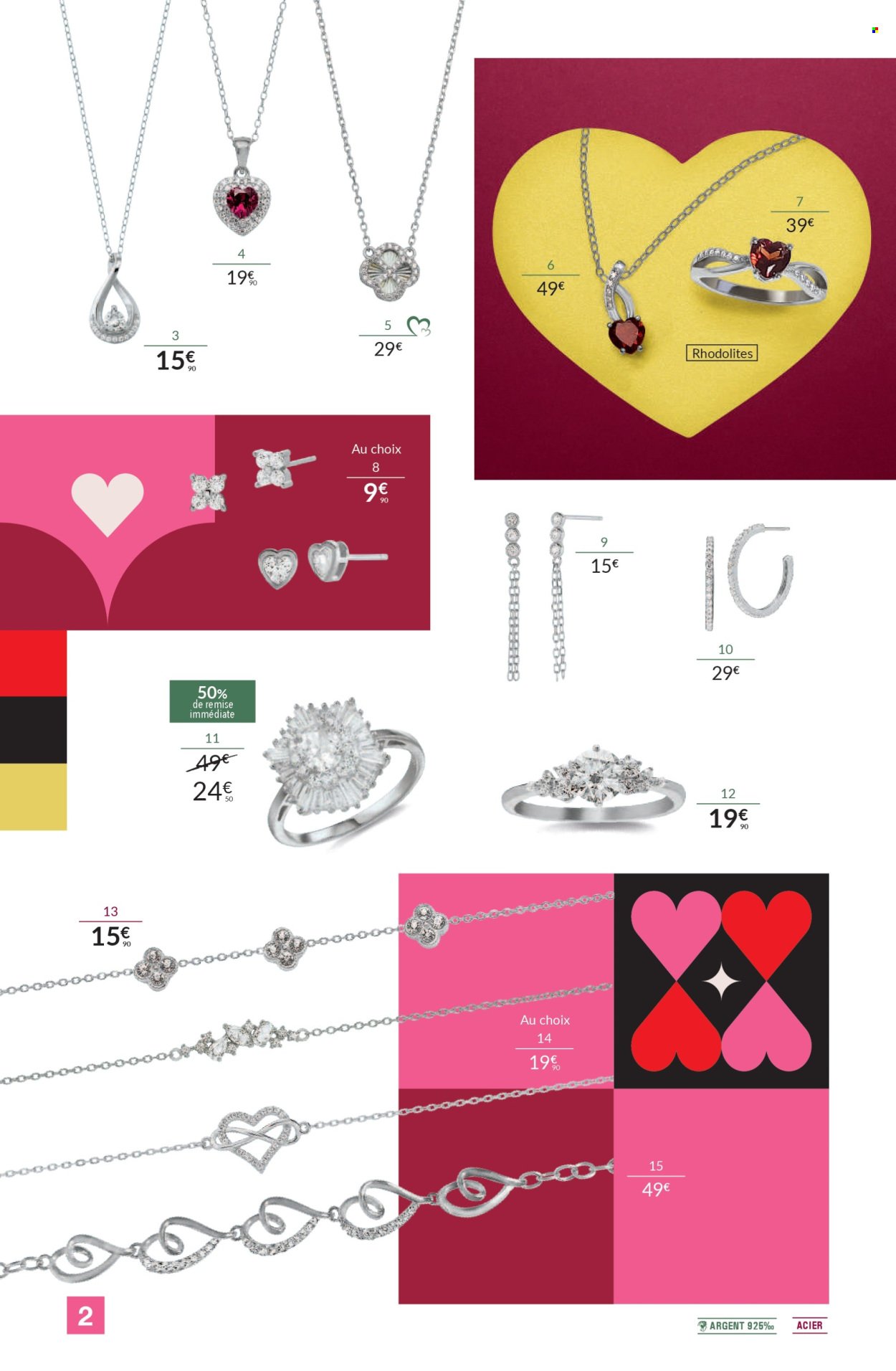Catalogue AUCHAN - Bijoux Saint-Valentin