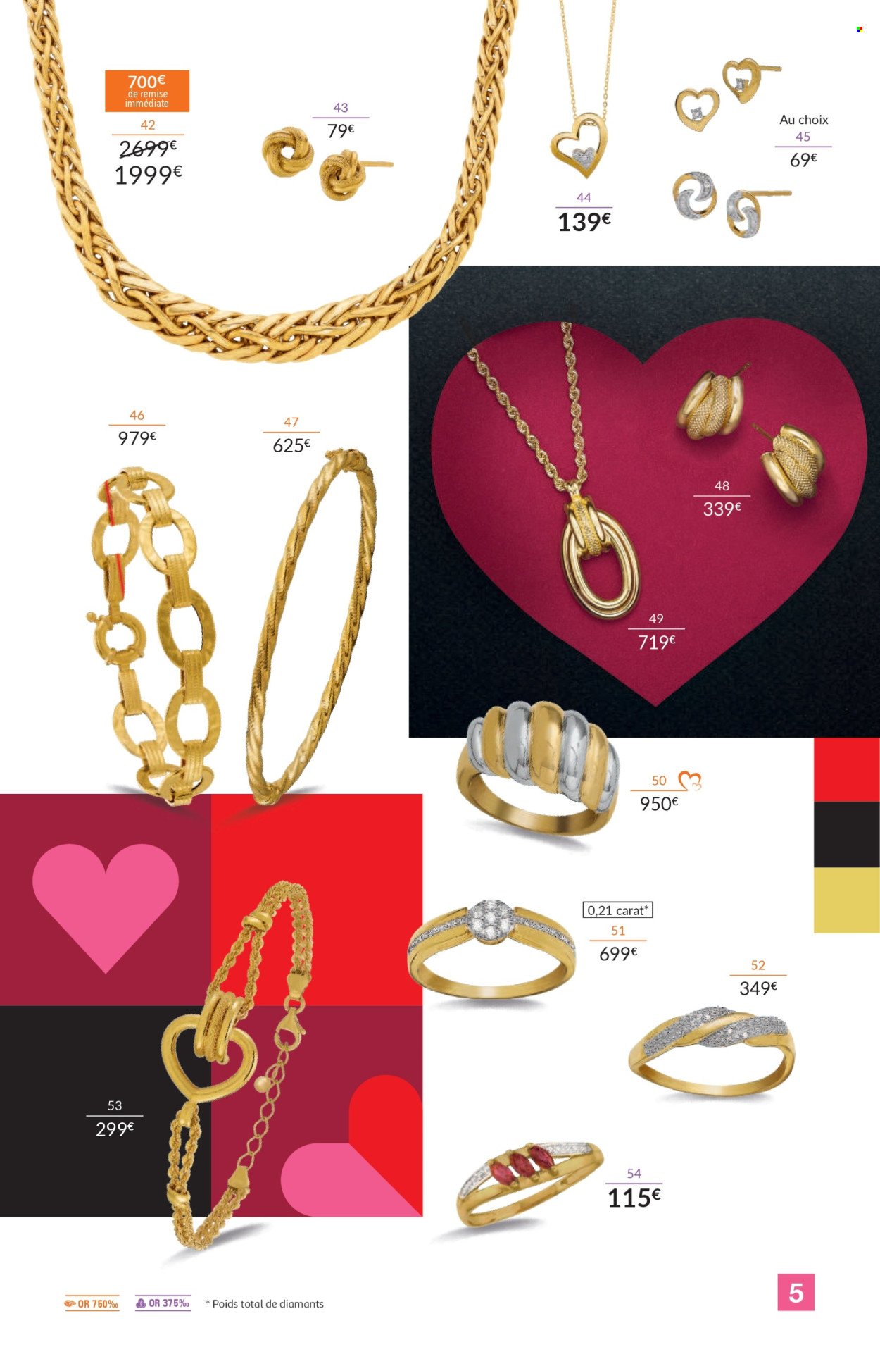 Catalogue AUCHAN - Bijoux Saint-Valentin