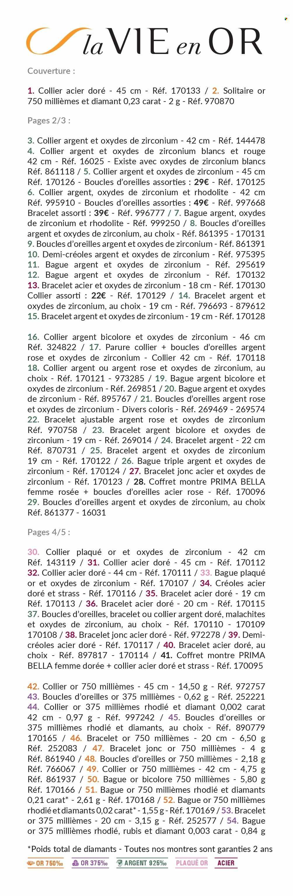 Catalogue AUCHAN - Bijoux Saint-Valentin
