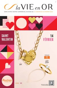 Catalogue AUCHAN - Bijoux Saint-Valentin