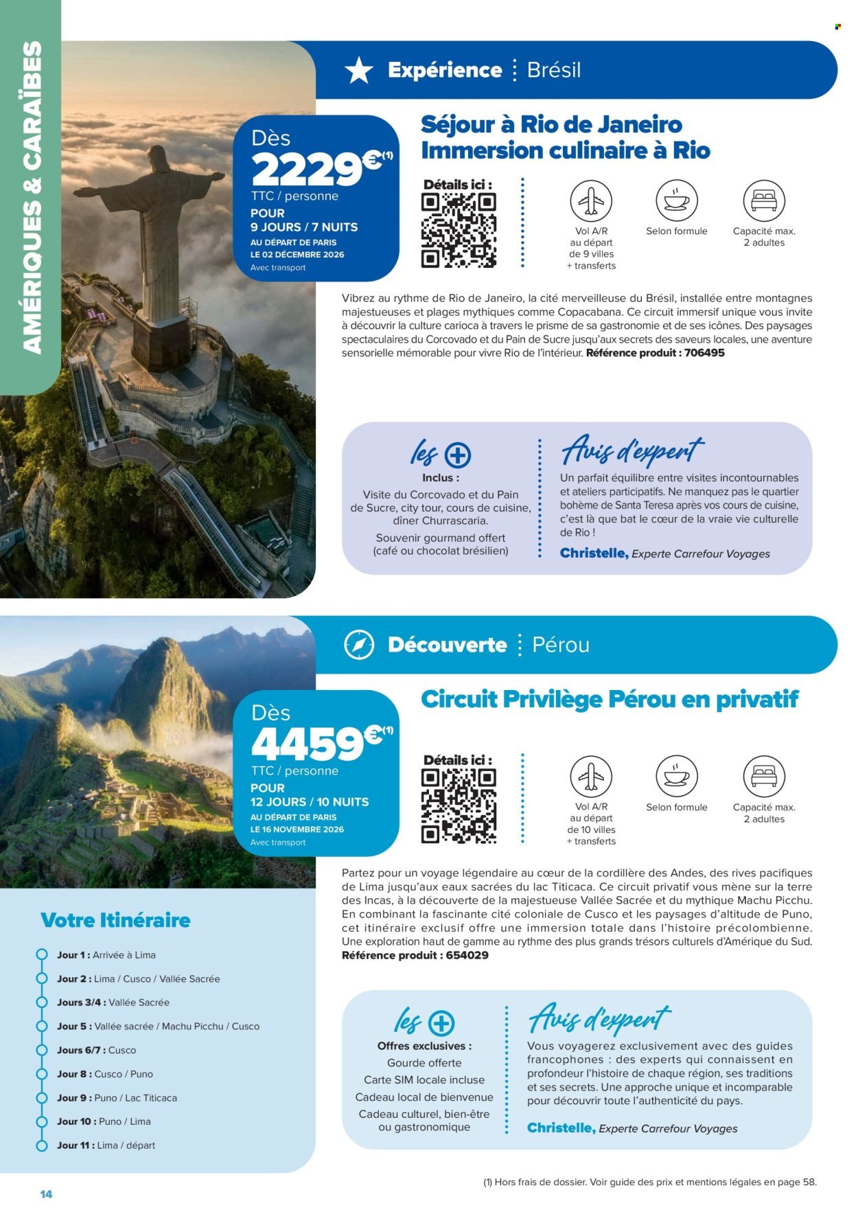 Catalogue CARREFOUR - SÉJOURS & CIRCUITS - LES CRÉATIONS